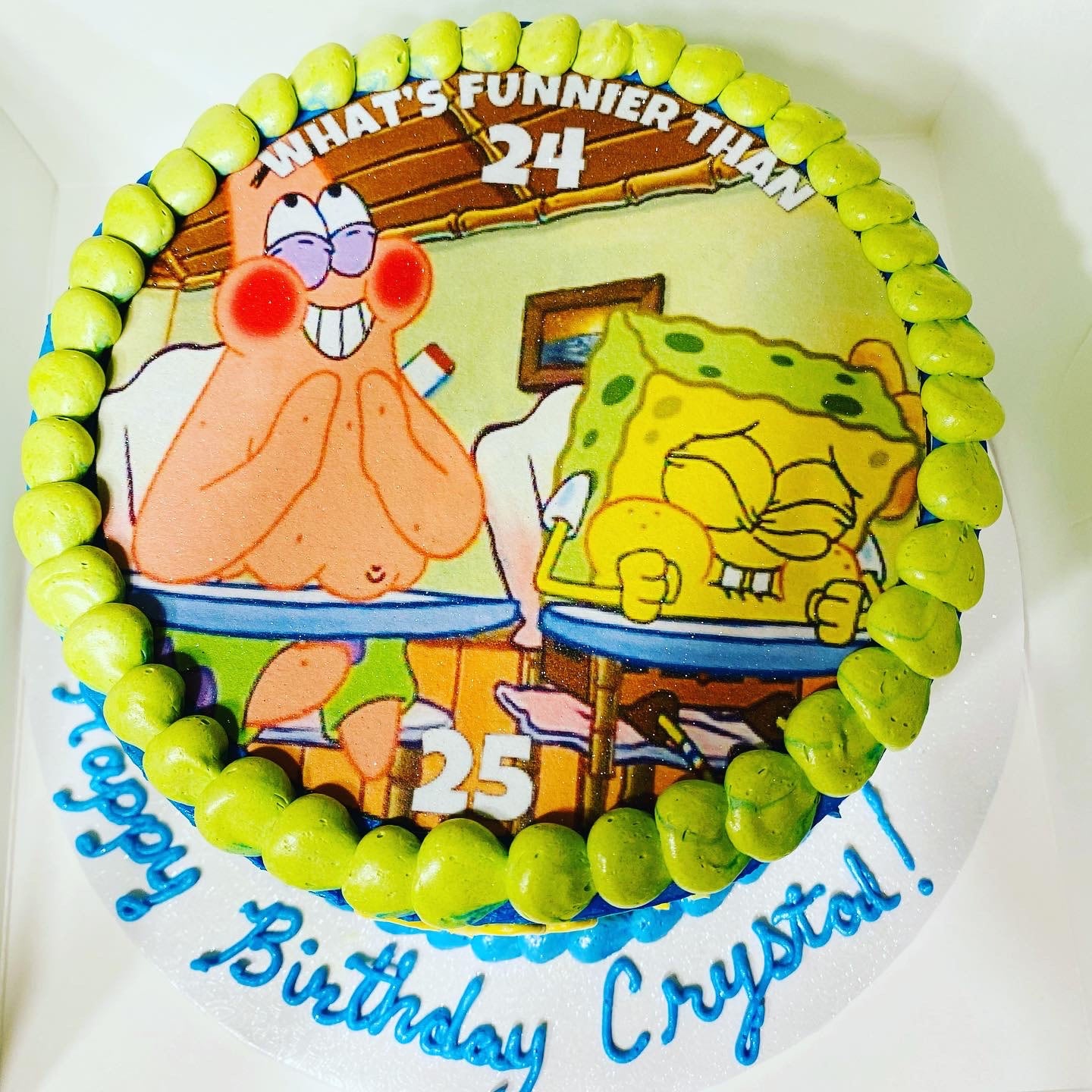 SpongeBob Whats Funnier Than 25 Meme Edible Cake Toppers – Ediblecakeimage