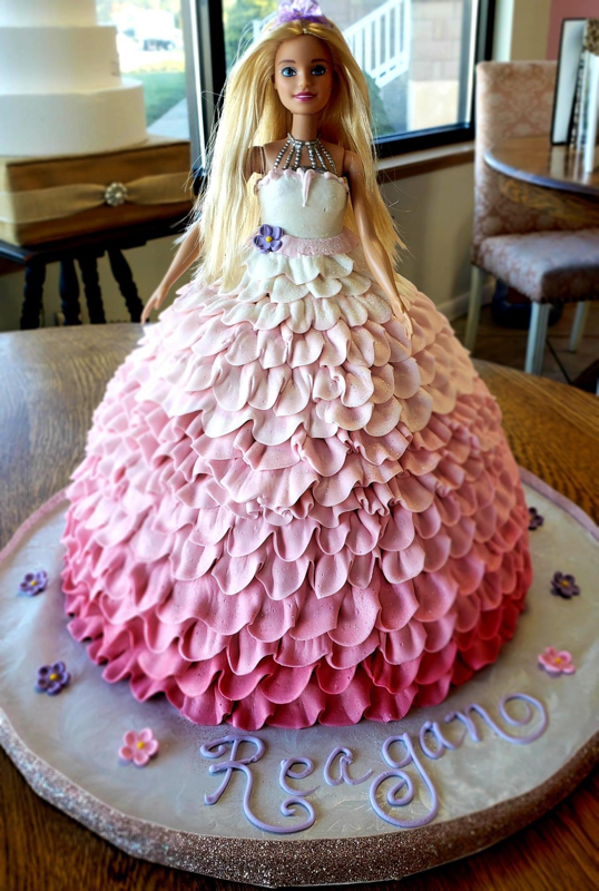 Princess Doll Cake — Children's Birthday Cakes | Princess doll cake, Doll  cake, Barbie cake